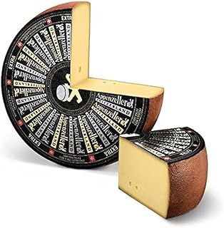 Appenzeller AOP Extra - Fromage Suisse traditionnel - 500gr - Goût corsé et épicé - affinage minimum 6 mois - Pâte pressée - Idéal raclette, fondue, apéritif